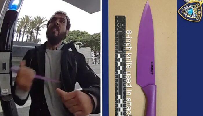 Σάντα Μόνικα: Άνδρας με μαχαίρι πυροβολήθηκε αφού μαχαίρωσε αστυνομικό