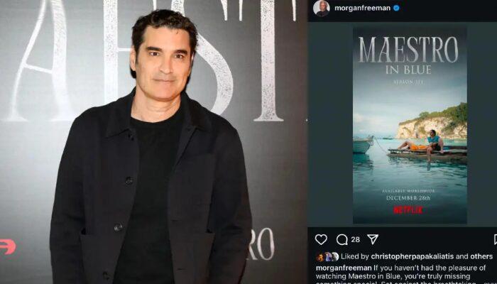 O Morgan Freeman αποθέωσε τον Χριστόφορο Παπακαλιάτη για το "Maestro"