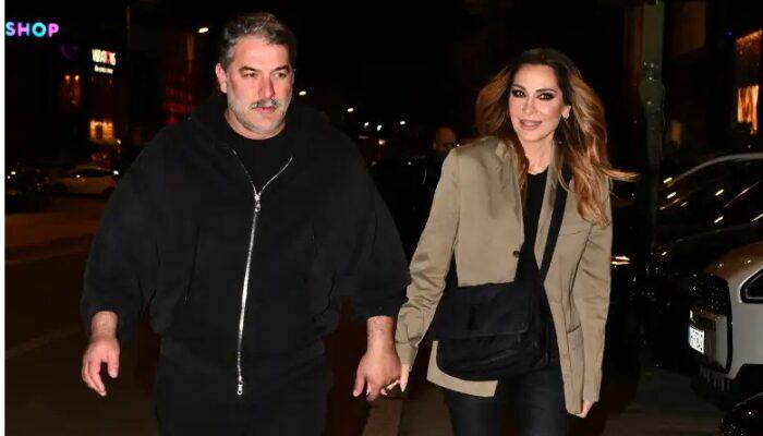 Δέσποινα Βανδή – Βασίλης Μπισμπίκης: Χέρι χέρι σε βραδινή έξοδο μετά από καιρό