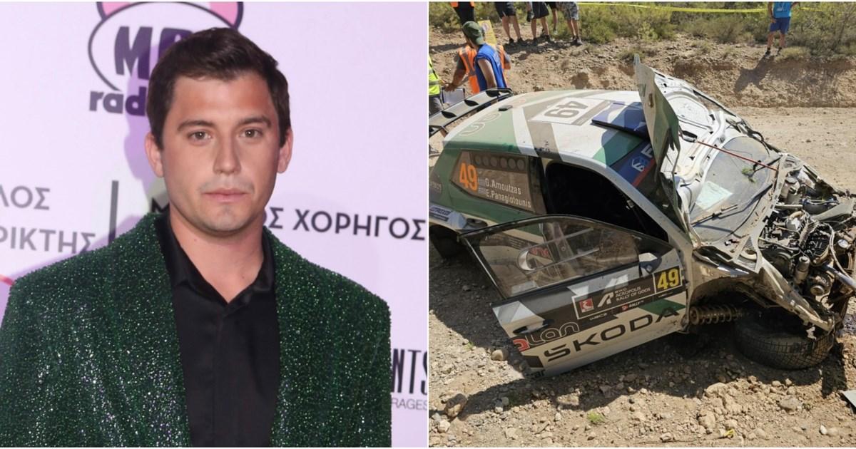 Γιώργος Αμούτζας: Εγκατέλειψε το Ράλλυ Ακρόπολις μετά από σφοδρό ατύχημα
