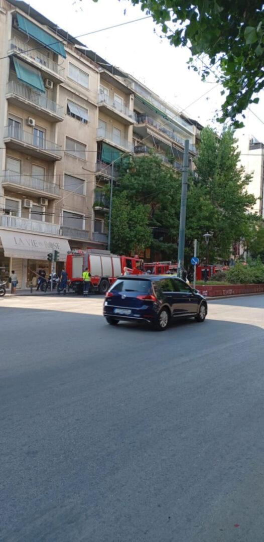 Φωτιά στο σπίτι του Πέτρου Φιλιππίδη στην Πατησίων 