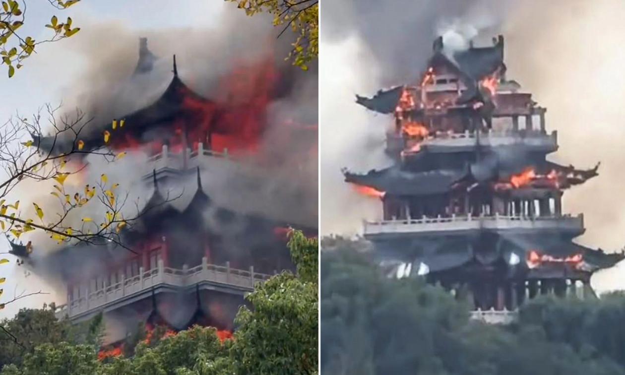 Κίνα: Τουρίστας… πυρπόλησε ιστορικό ναό 1.500 ετών