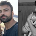 Ο Ανδρέας Γεωργίου ποζάρει αγκαλιά με την τριών μηνών κόρη του