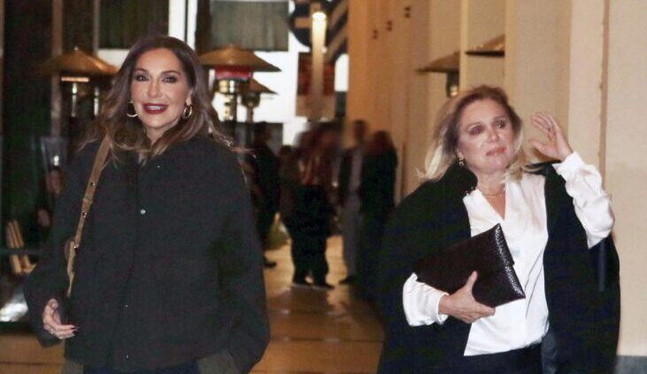 Δέσποινα Βανδή και Μαρία Καβογιάννη σε βραδινή έξοδο