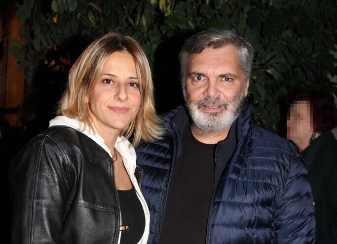 Ο Άλκης Κούρκουλος με τη σύντροφό του σε σπάνια έξοδο