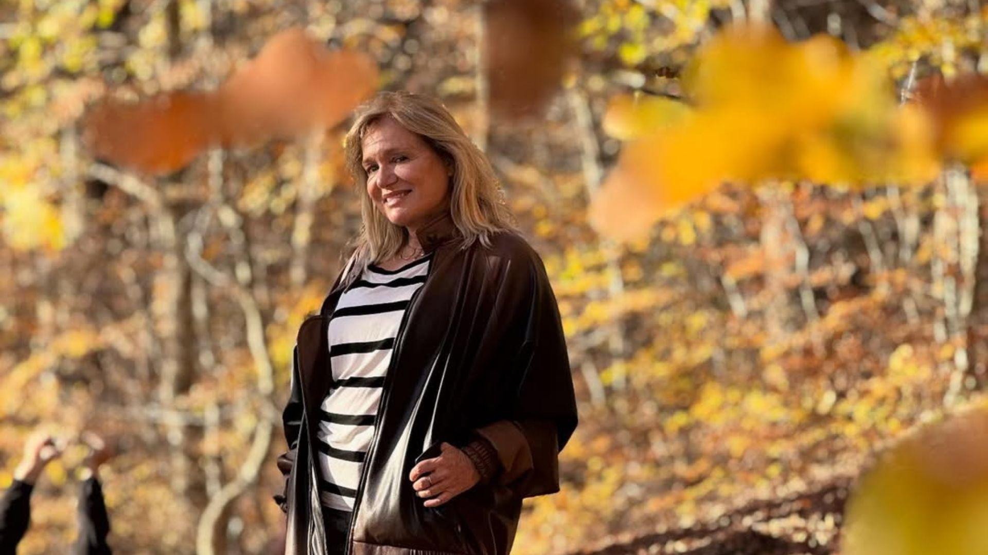 Η Μαρία Καβογιάννη απολαμβάνει το Πήλιο