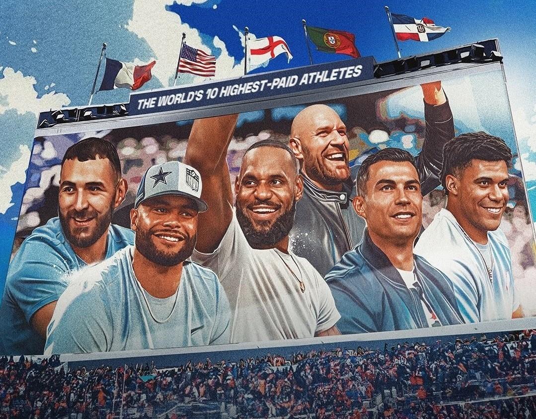 Οι 10 πιο ακριβοπληρωμένοι αθλητές για το 2025