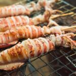 Ψητά καλαμαράκια με γευστική βινεγκρέτ