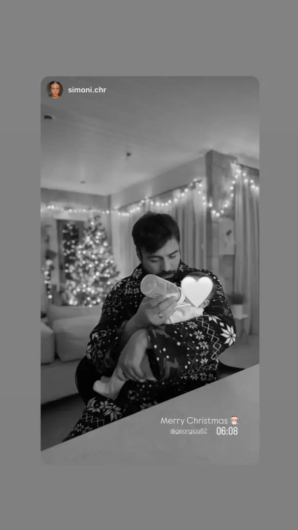 Αντρέας Γεωργίου: Η πιο τρυφερή χριστουγεννιάτικη στιγμή με την τεσσάρων μηνών κόρη του