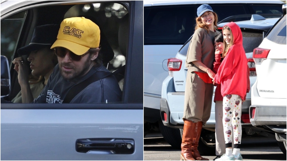 Σπάνια εμφάνιση του Ράιαν Γκόσλινγκ και της Εύα Μέντες με τα παιδιά τους