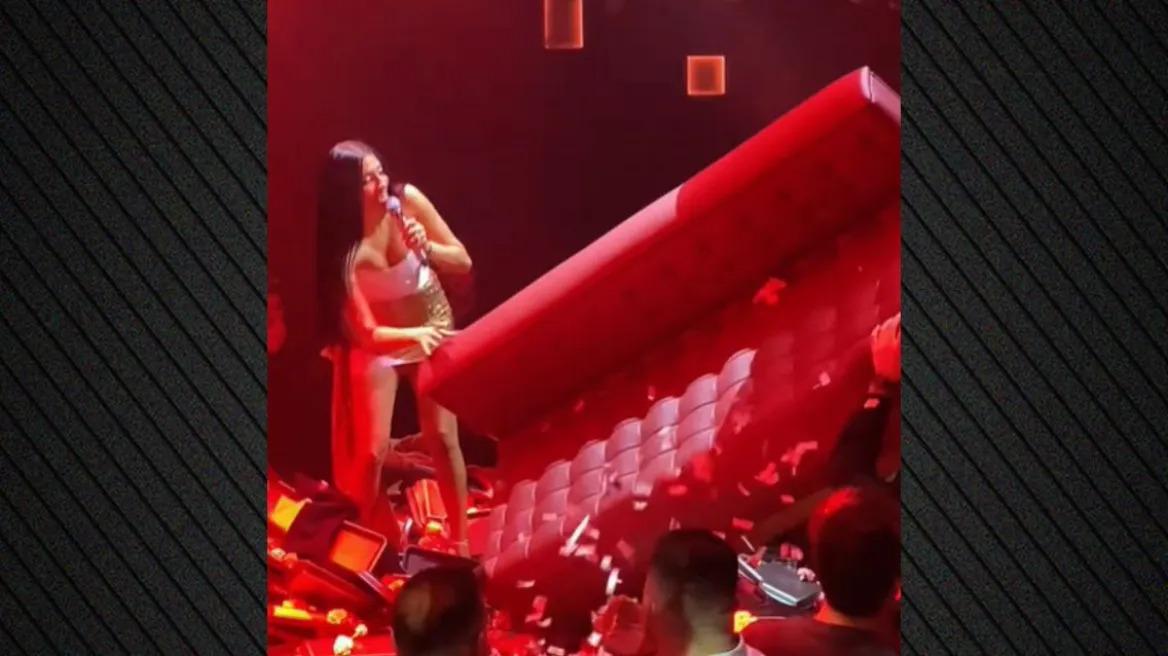 Αναστασία: Θαμώνας πέταξε καναπέ στην πίστα