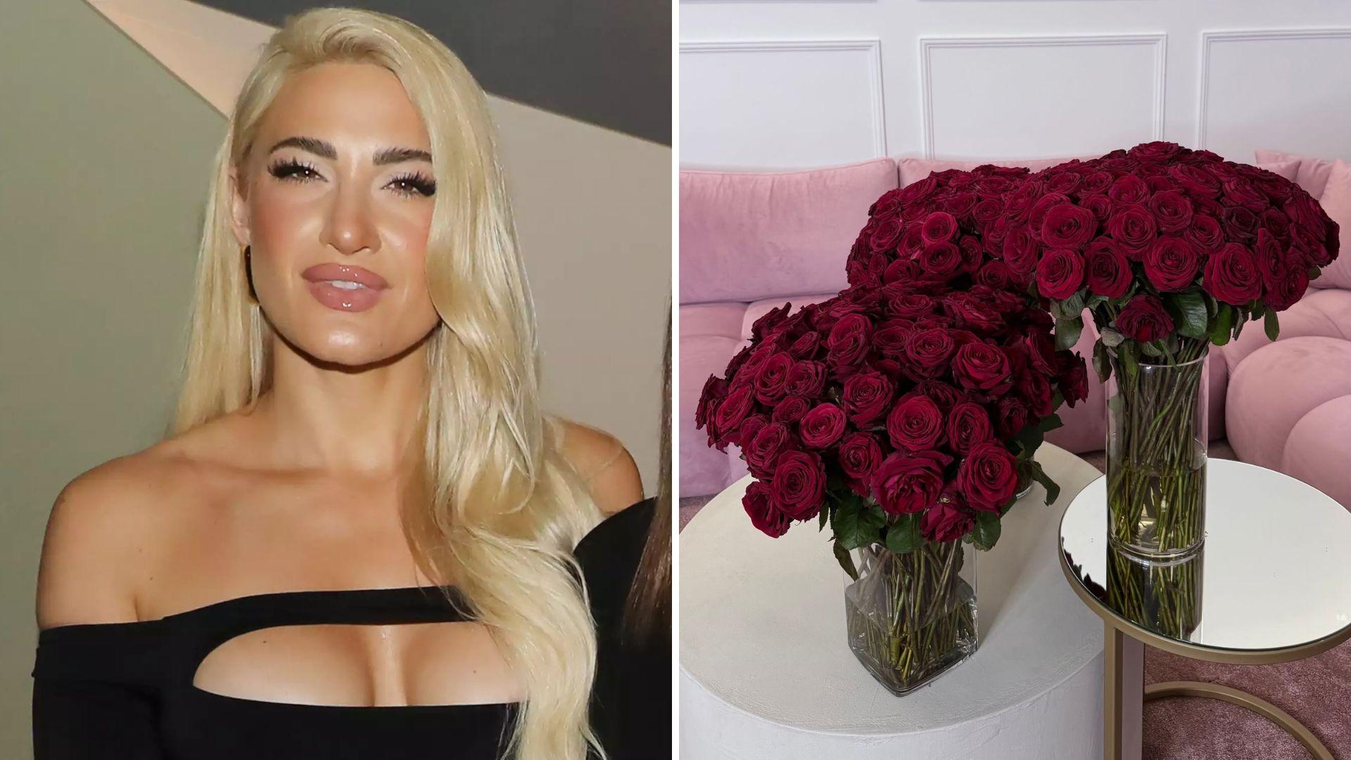 Ιωάννα Τούνη: Η ανθοδέσμη-έκπληξη με τα κόκκινα τριαντάφυλλα στο σπίτι της