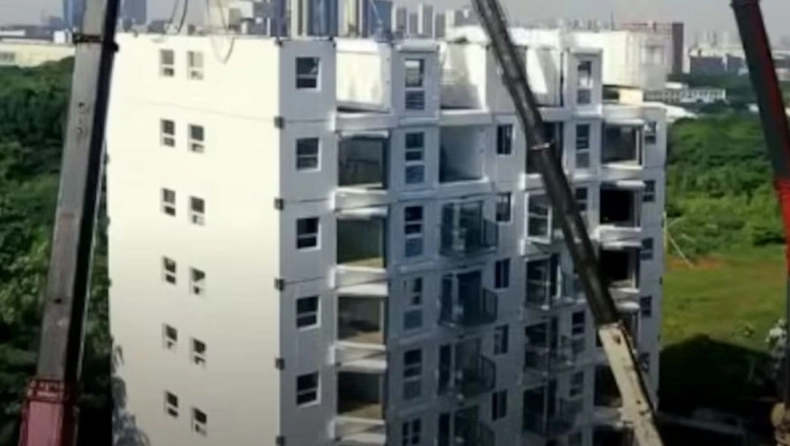 Κίνα: Κατασκεύασαν 10όροφο κτίριο σε μόλις 28 ώρες