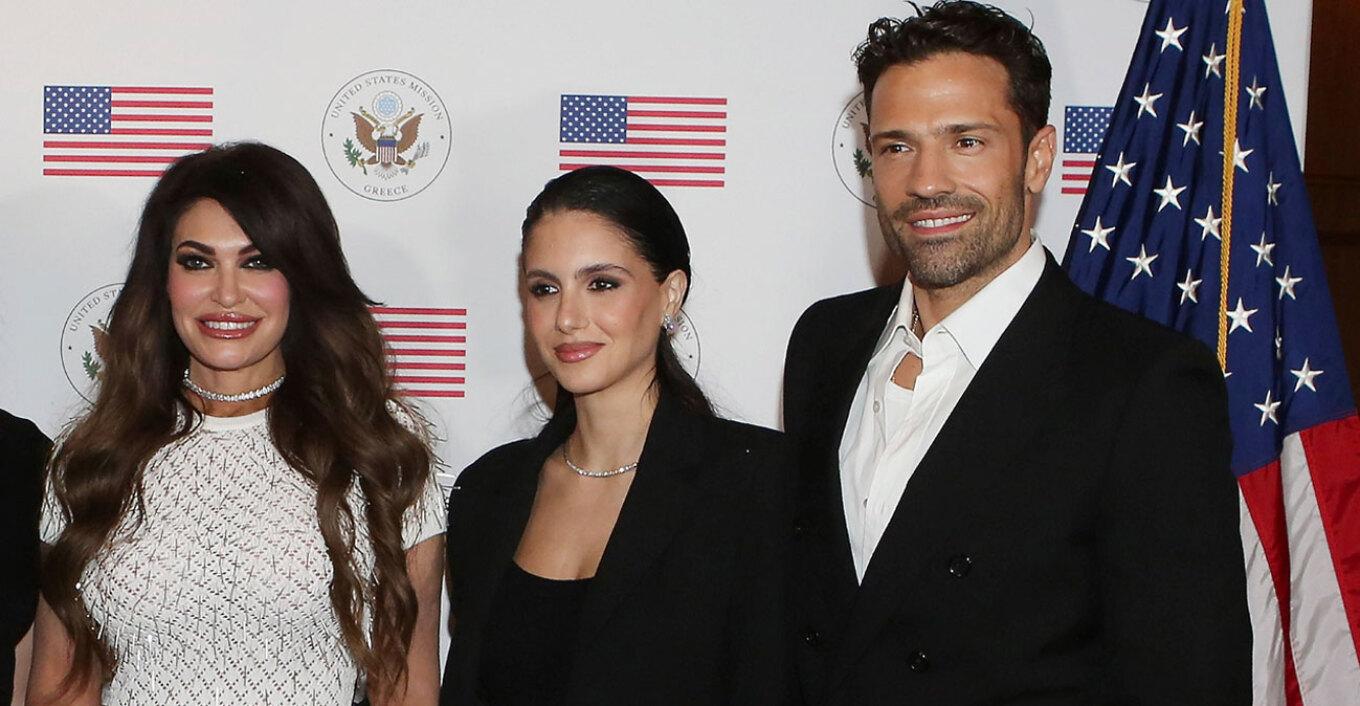 Η Κίμπερλι Γκιλφόιλ κουμπάρα του Κωνσταντίνου Αργυρού και της Αλεξάνδρας Νίκα