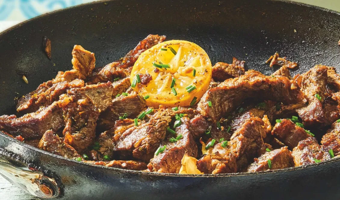 Ριγανάτη τηγανιά με μοσχάρι