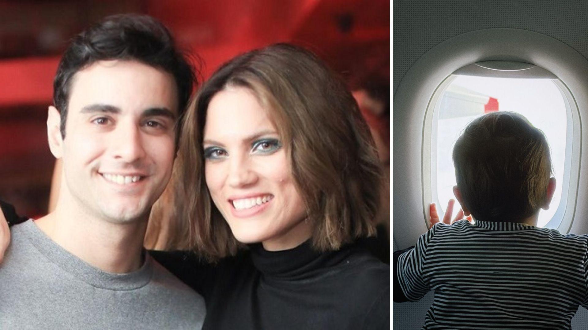 Μαίρη Συνατσάκη – Ίαν Στρατής: Το πρώτο ταξίδι με αεροπλάνο μαζί με την 3 ετών κόρη τους