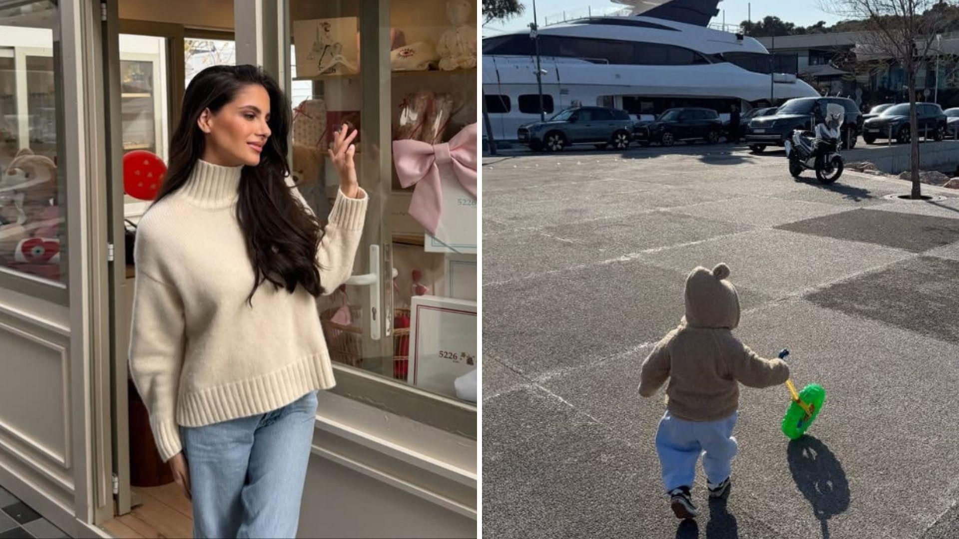 Αλεξάνδρα Νίκα: Απογευματινή βόλτα με το μικρό Βασίλη